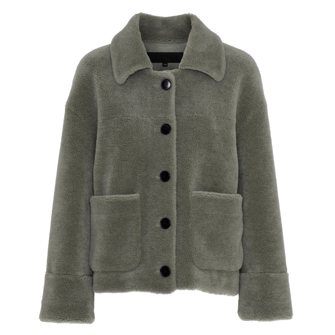 ALBA JACKET - WOOL - ARMY GREEN