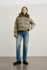 CHARLIE DOWN JACKET - OLIVE GREEN