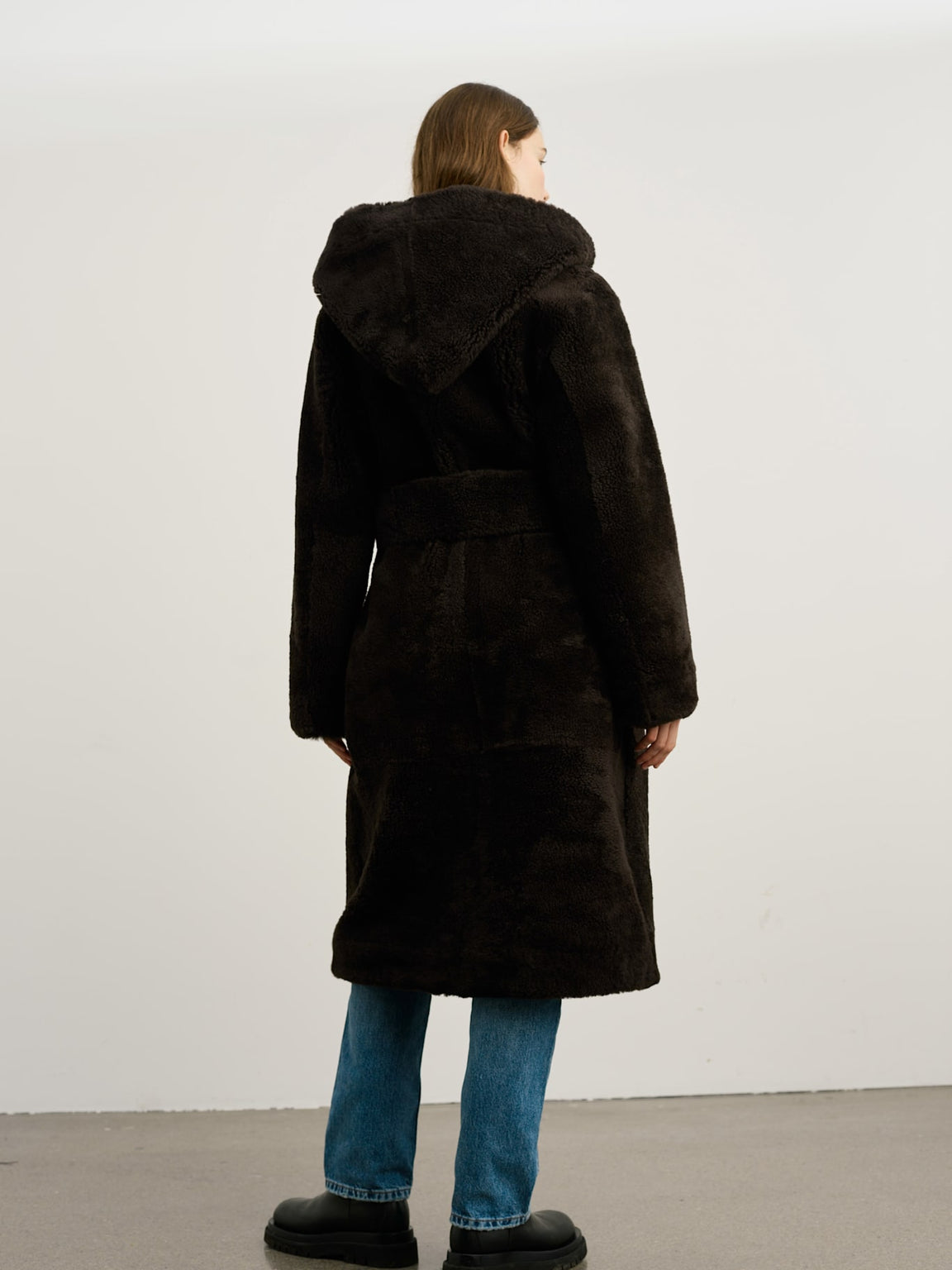 MADDIE COAT - DARK BROWN