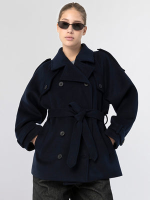 BEA WOOL JACKET - NAVY