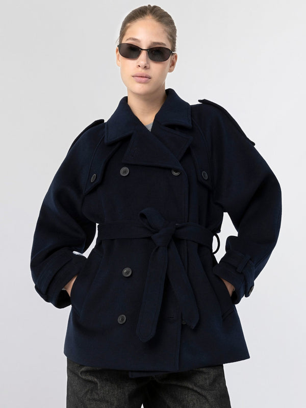BEA WOOL JACKET - NAVY