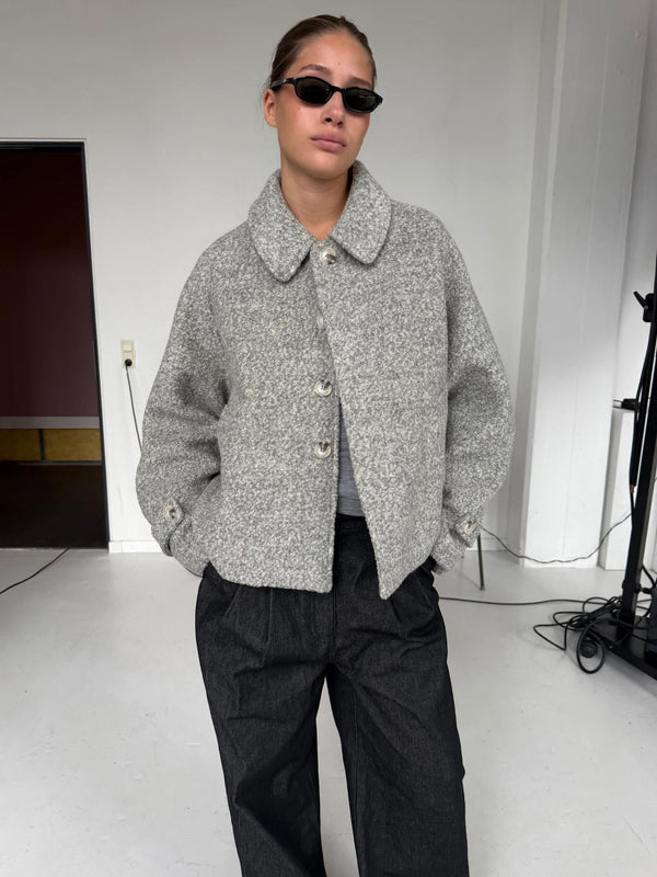 GIA BOUCLE JACKET - GREY