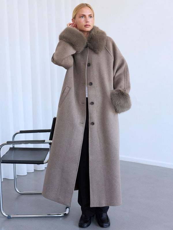 SAKO COAT - DARK BEIGE