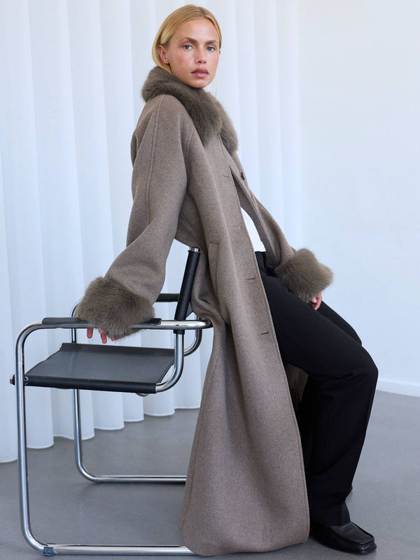 SAKO COAT - DARK BEIGE