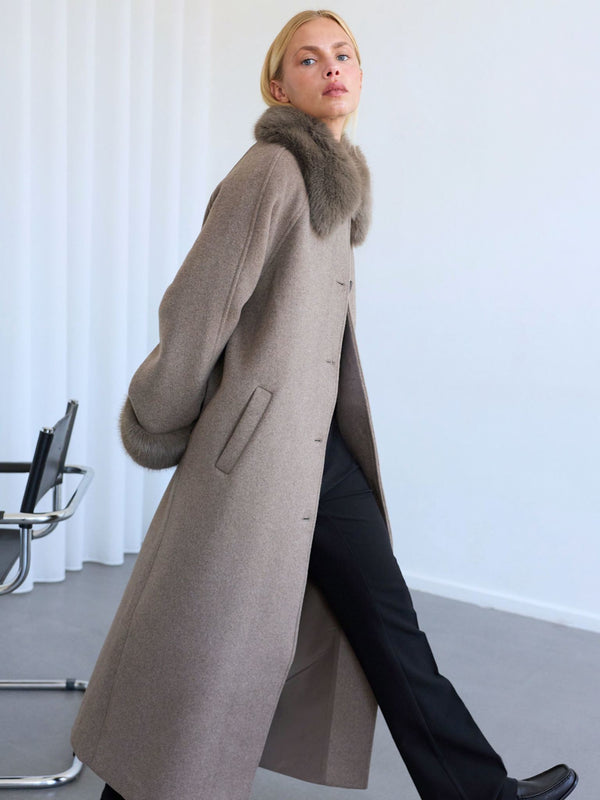 SAKO COAT - DARK BEIGE