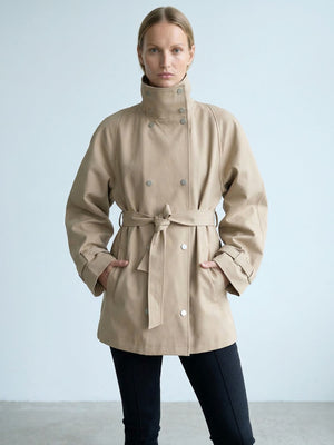 SKYLER CANVAS JACKET - BEIGE