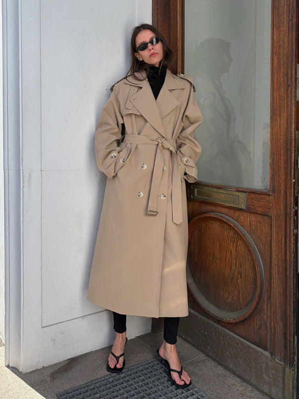 HEATHER TRENCH COAT - BEIGE
