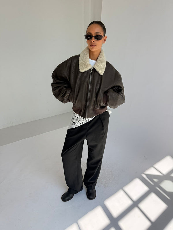 ESTELLE JACKET - BROWN