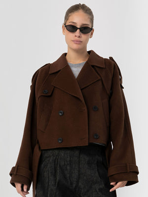JOHN WOOL JACKET BROWN