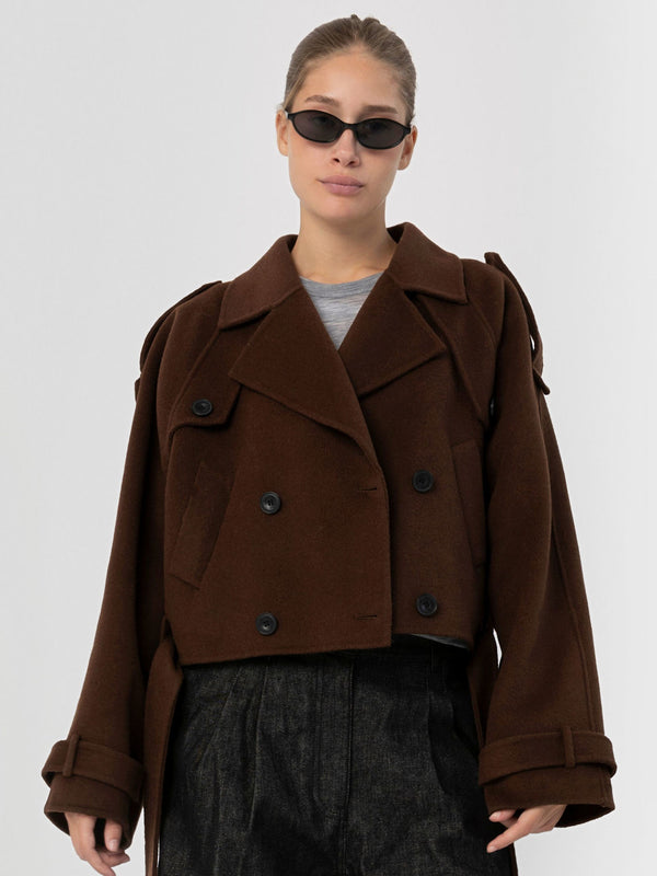 JOHN WOOL JACKET BROWN