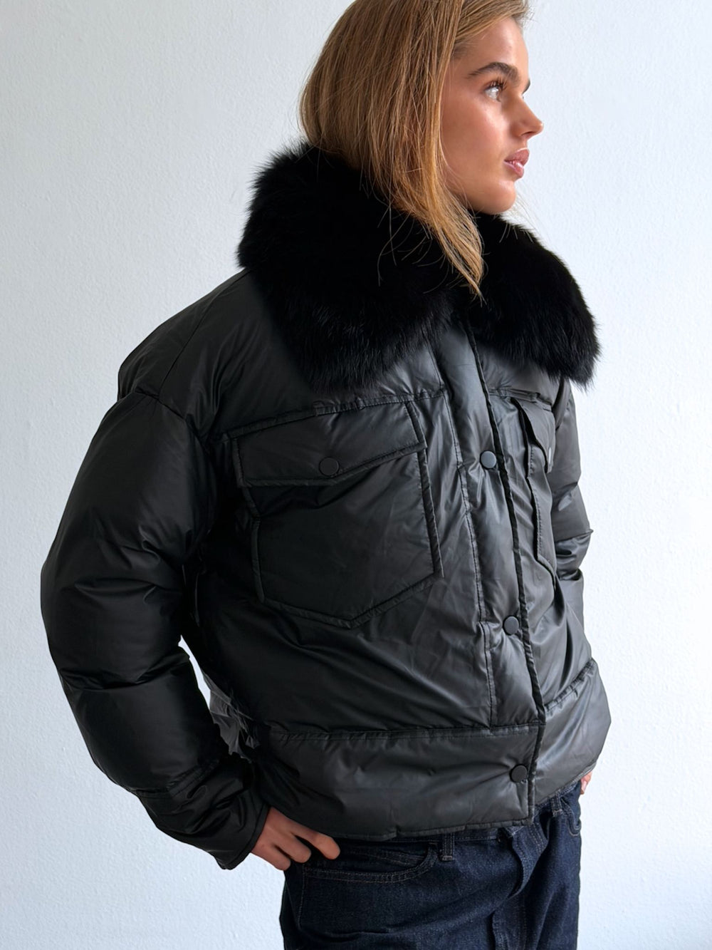 CHARLIE PUFFER JACKET - BLACK