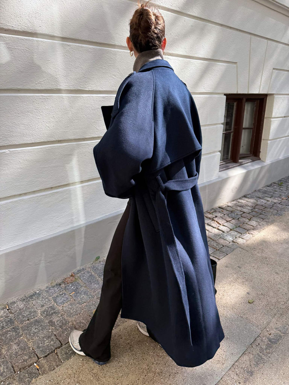 BEA WOOL COAT - NAVY