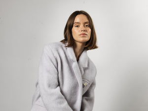 DENVER MOHAIR COAT- LIGHT BLUE