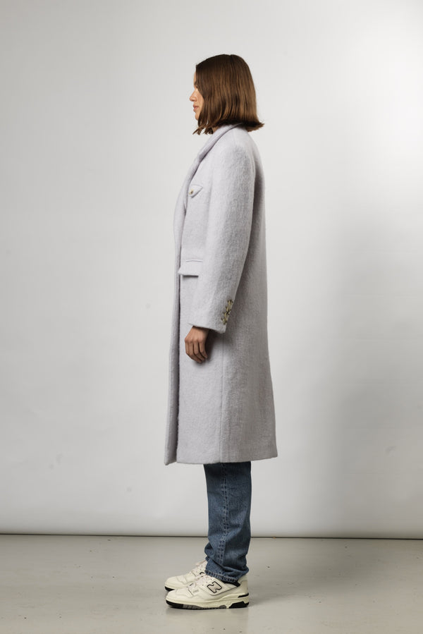 DENVER MOHAIR COAT- LIGHT BLUE
