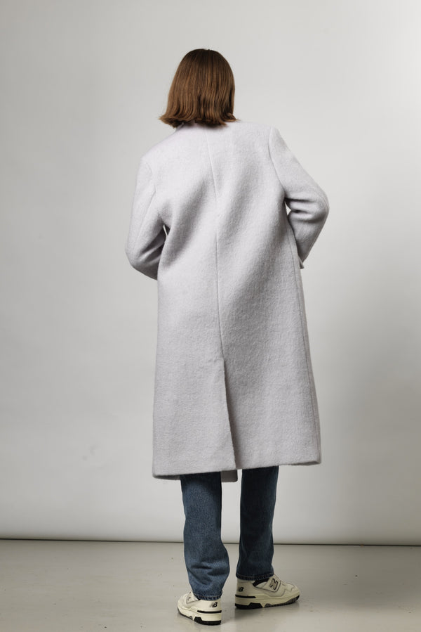 DENVER MOHAIR COAT- LIGHT BLUE