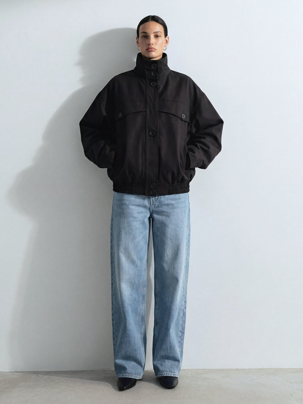 NORI BOMBER JACKET - BLACK