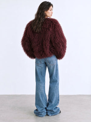 CARLY JACKET - BURGUNDY
