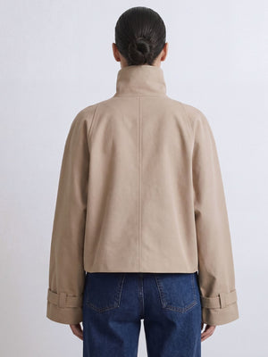 SKYLER CROPPED JACKET - BEIGE