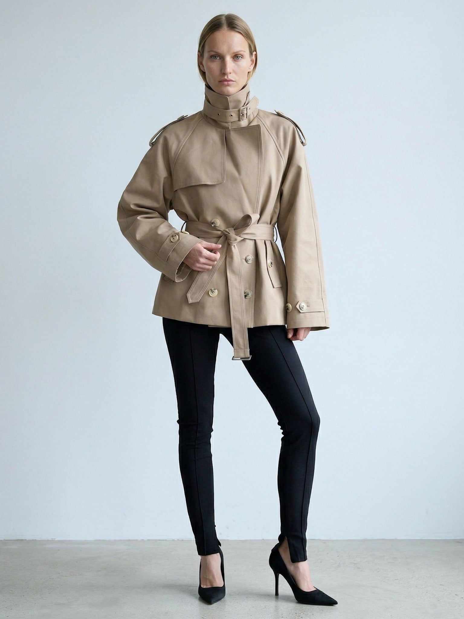 HEATHER TRENCH JACKET - BEIGE