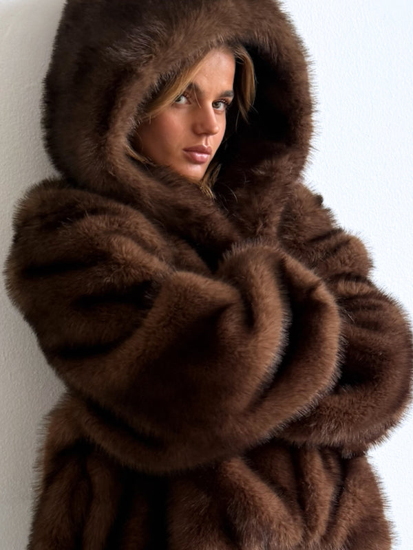 WILMA JACKET - DARK BROWN