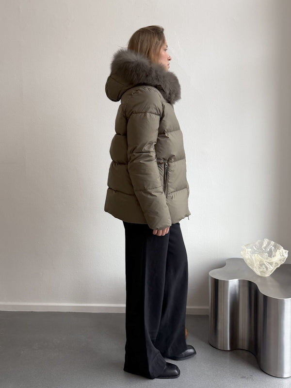 ALVA DOWN JACKET - OLIVE GREEN