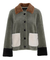 ALBA JACKET - WOOL - GREEN MULTICOLOR