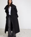 BELLO NYLON COAT - BLACK