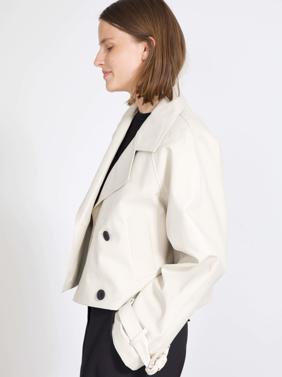 BETTY CANVAS JACKET - CRÈME