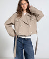 BOBBY CANVAS JACKET - BEIGE