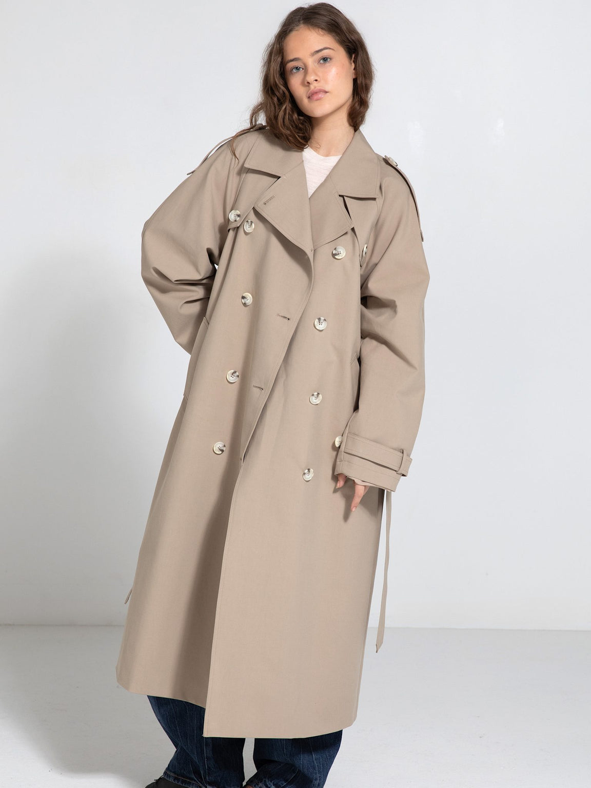 BOBBY CANVAS COAT - BEIGE