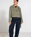 BOBBY CANVAS JACKET - DUSTY GREEN