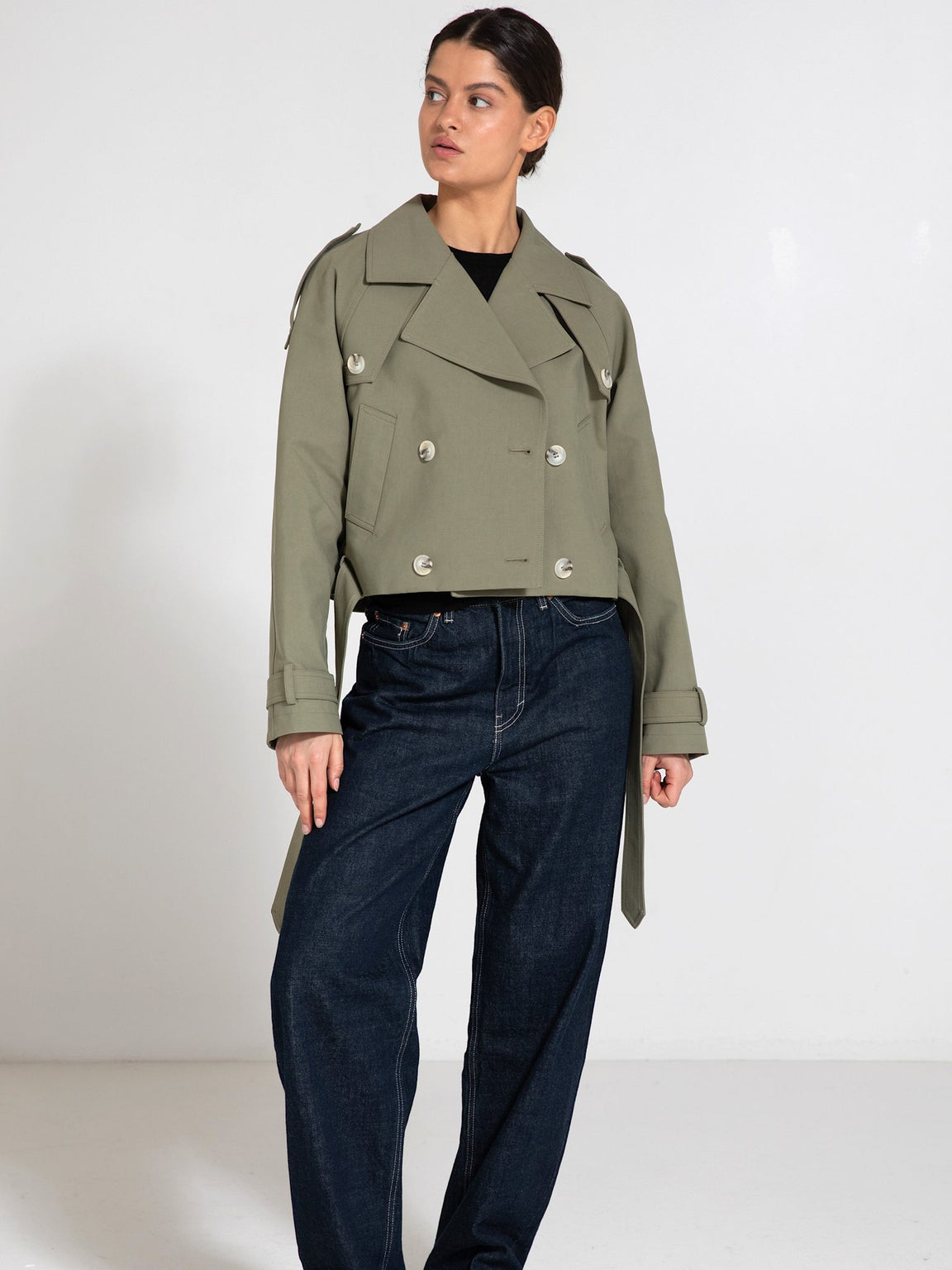 BOBBY CANVAS JACKET - DUSTY GREEN