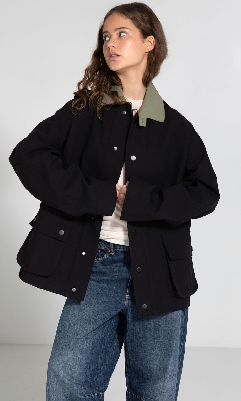 BROOKLYN JACKET - BLACK/ARMY