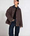 BROOKLYN JACKET - BROWN/NAVY