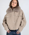 CHARLIE CANVAS JACKET - BEIGE