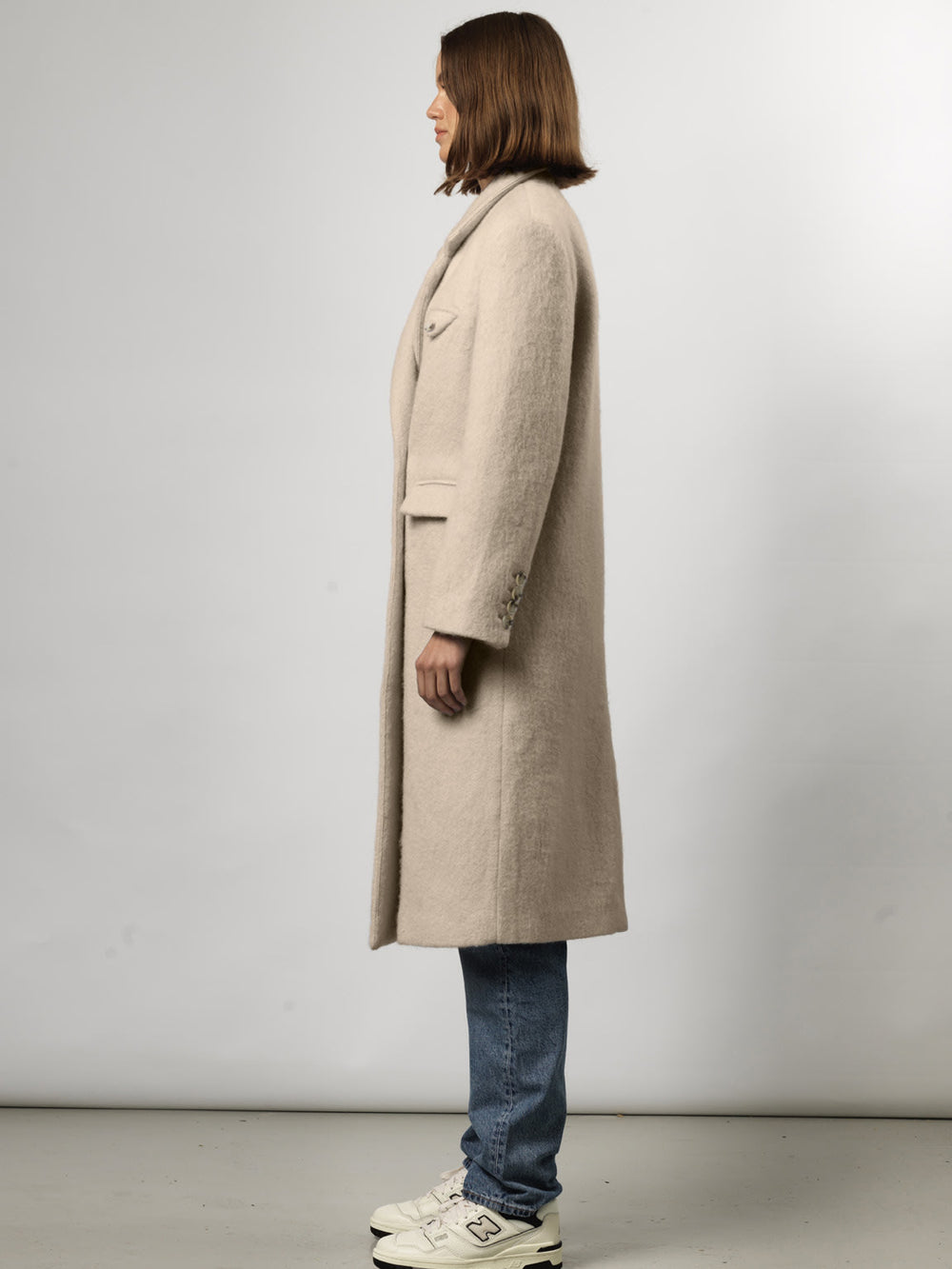 DENVER MOHAIR COAT - BEIGE