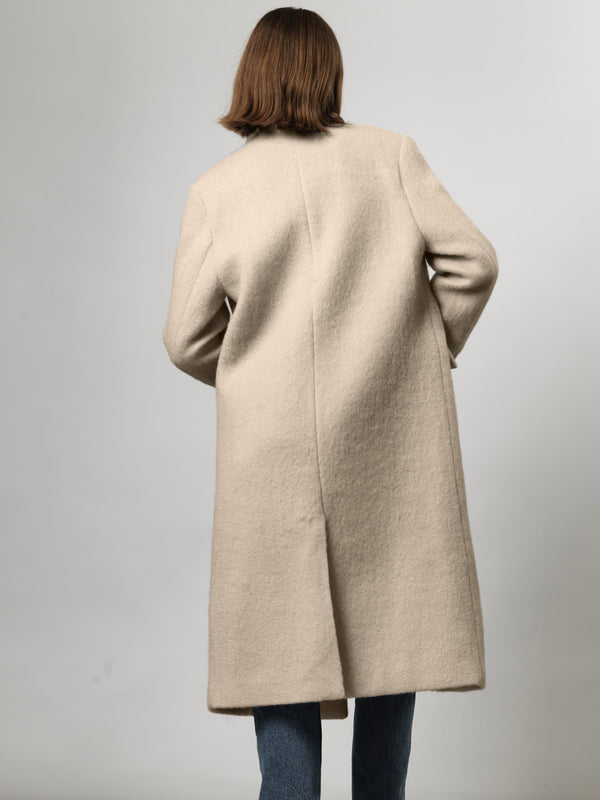 DENVER MOHAIR COAT - BEIGE