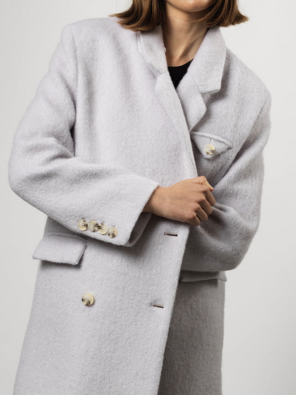 DENVER MOHAIR COAT- LIGHT BLUE