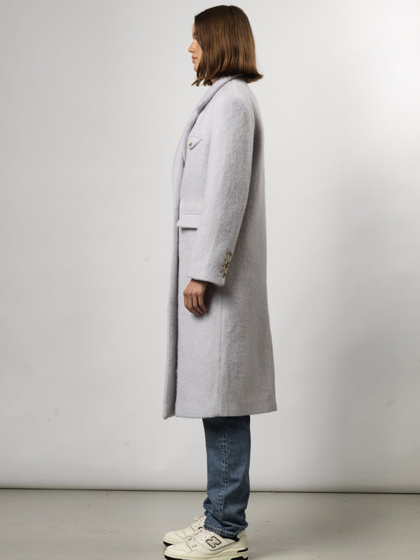 DENVER MOHAIR COAT- LIGHT BLUE