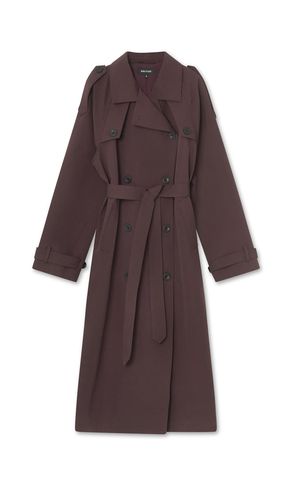 BOBBY CANVAS COAT - BROWN
