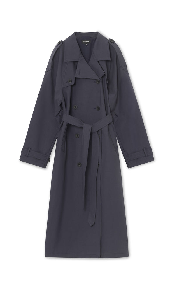 BOBBY CANVAS COAT - NAVY