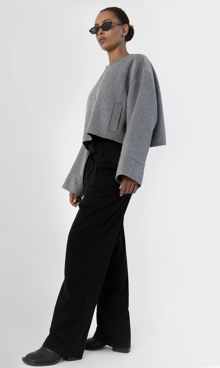 KARLA WOOL JACKET - GREY