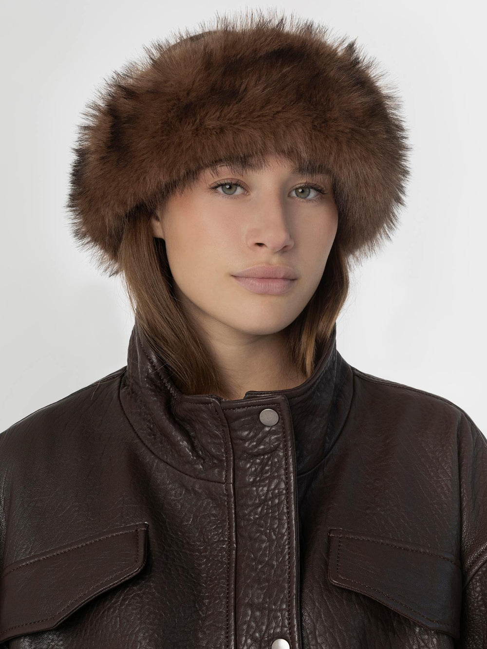 TYE HEADBAND - BROWN