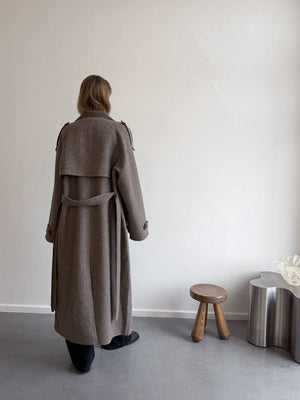 JOHN COAT CHECKED - BEIGE