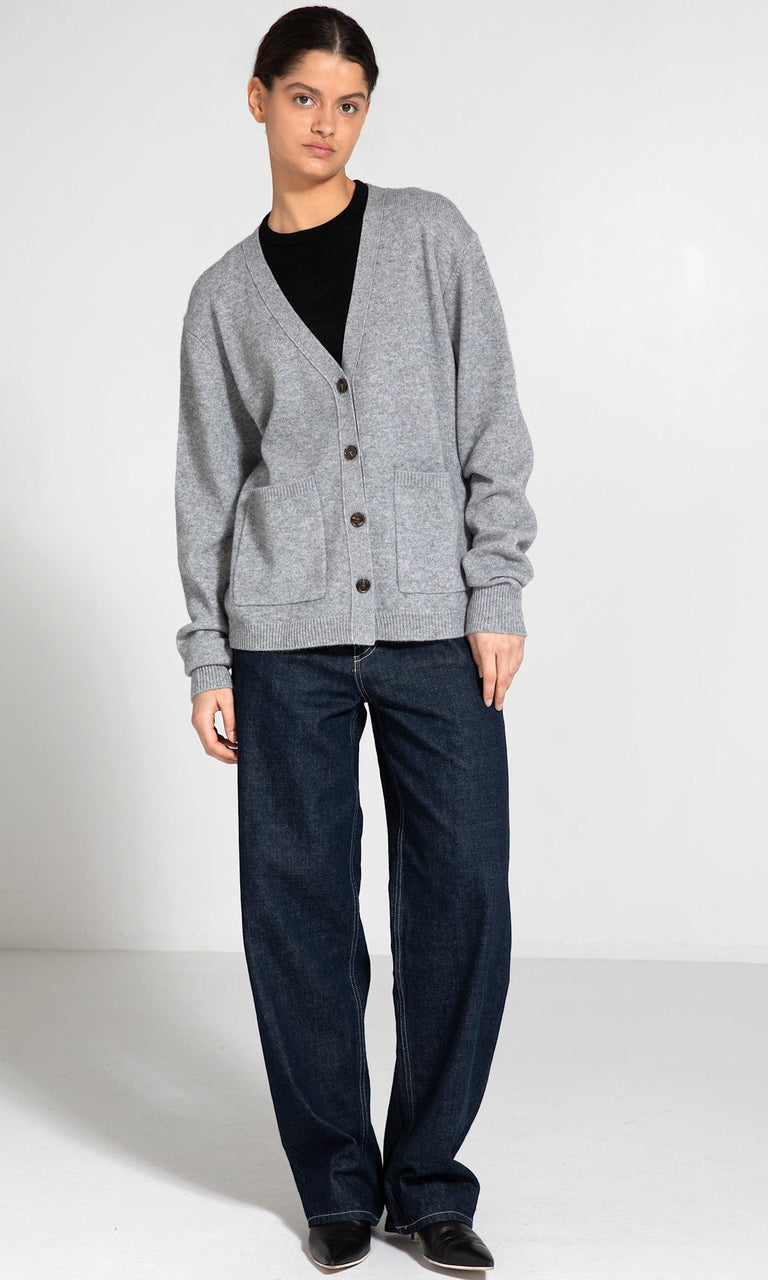 LOLA CARDIGAN KNIT - GREY