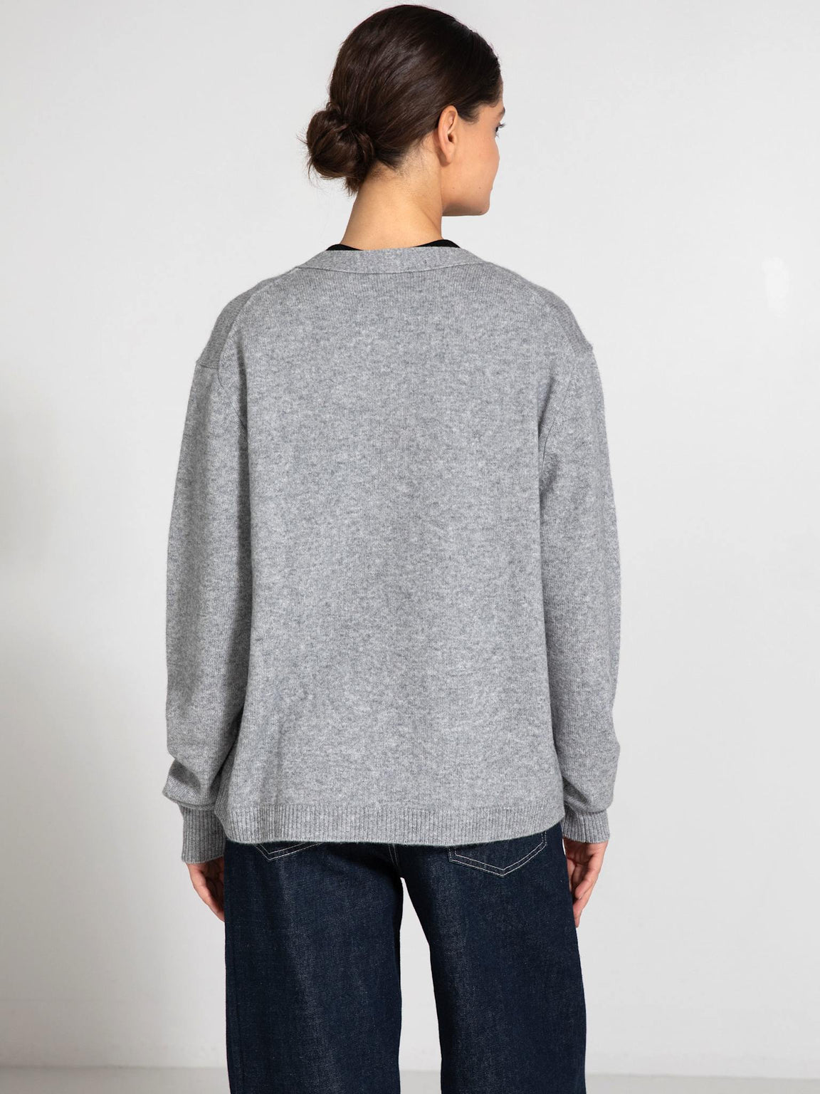 LOLA CARDIGAN KNIT - GREY