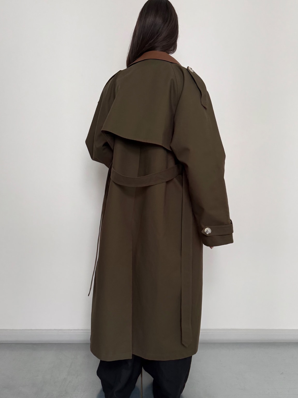 MIRA CANVAS COAT - ARMY