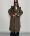 MIRA CANVAS COAT - ARMY