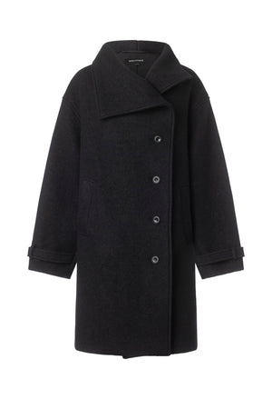 NOLA WOOL COAT - BLACK