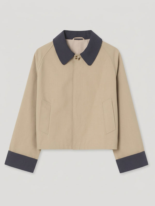 JOEL CANVAS JACKET - BEIGE
